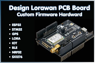 design esp32 stm32 with gps lora iot ble for embedded pcb design custom firmware