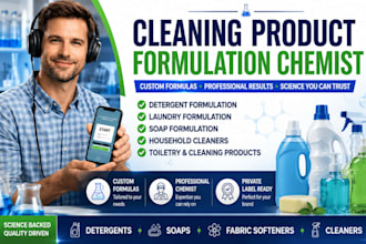 develop detergent laundry soap toiletry cleaning products formulation chemist