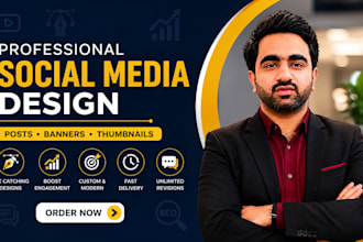 create professional social media posts, ads and banners