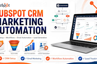 set up hubspot CRM, email marketing and marketing automation