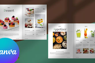 design editable food factory product catalog brochure for wholesaler distributor