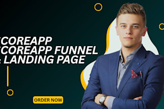 build scoreapp quiz funnel with optimized landing page for lead gen and client