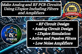 make analog and rf pcb circuits using ltspice including filters and amplifiers