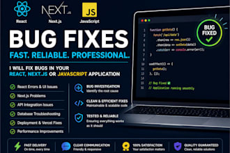 fix react nextjs javascript bugs and errors