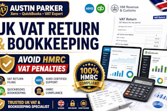 file UK vat return bookkeeping xero quickbooks and hmrc taxes