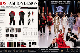 unique kids fashion wear and apparel with tech pack