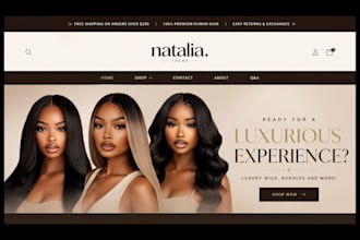 build hair extension shopify store hair extension store wix website beauty store