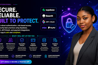 implement secure auth, rls, and payment ready security for your app
