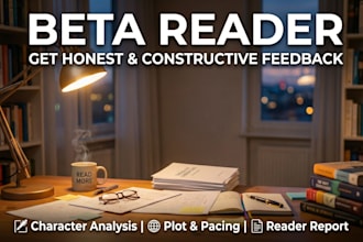 be your honest and constructive beta reader