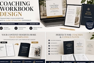 transform your coaching workbook lead magnet branded business canva PDF design