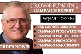 create and promote crowdfunding campaign on kickstarter gofundme indiegogo