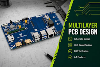 design multilayer pcb design, assembly, schematic, layout for electronic devices