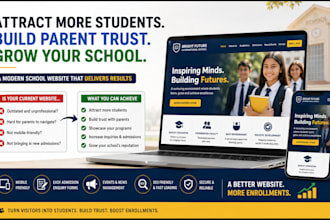 create a school website that attracts more students and parents