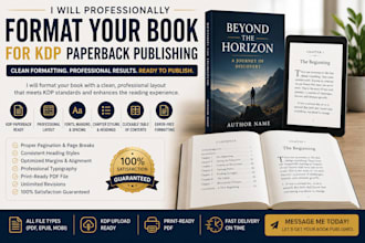 professionally format your book for KDP paperback publishing