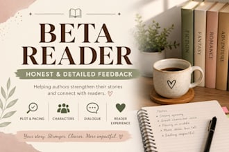 provide detailed beta reading and manuscript feedback