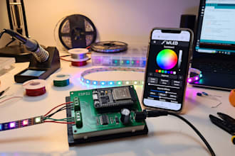 build custom esp32 led controller, wled and smart lighting projects
