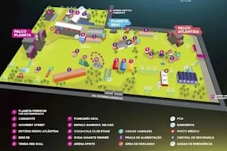 design professional event maps, festival layouts, and vector venue maps