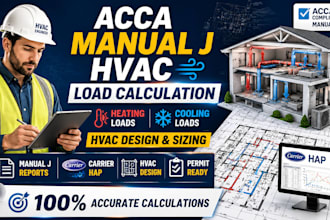 do acca manual j hvac load calculation, heating cooling loads and hvac design