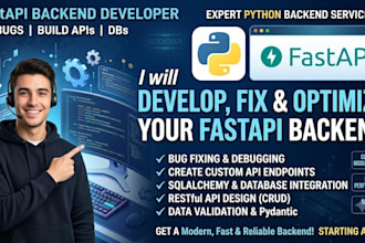 build or fix custom API endpoints using fastapi and python