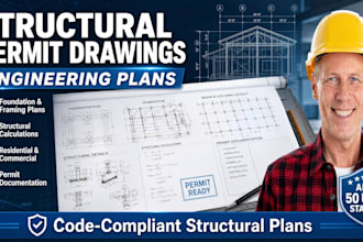 draw structural permit drawing and engineering plans california arizona illinois