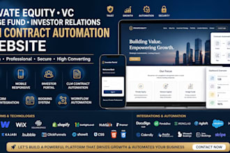 do private equity vc investor hedge fund website clm contract automation website