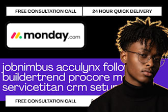 jobnimbus acculynx followup buildertrend procore monday servicetitan crm setup