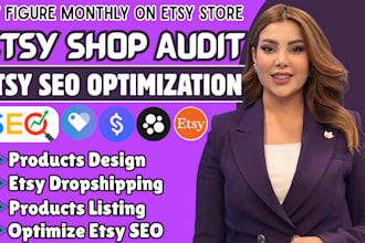 do etsy shop audit, etsy SEO optimization and listing revamp