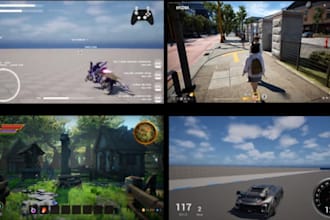 design, animate eye catching game ui, hud, menu, ui animation in unreal engine
