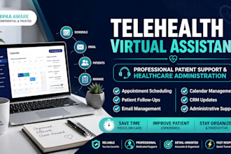 be telehealth virtual assistant patient support, scheduling and healthcare admin