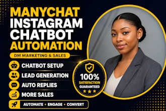 create manychat instagram chatbot automation for leads and sales