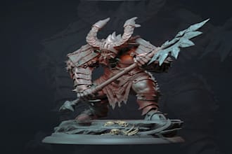 sculpt custom dnd character stl miniatures for 3d printing