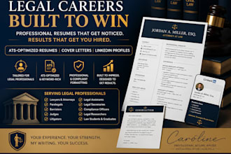 write legal, lawyer, attorney, paralegal, barrister, judge, litigator resume