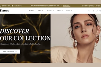 design jewelry shopify store jewelry website fashion website necklace store