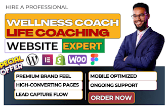 design wellness coach website life coaching holistic mental health nutritionist