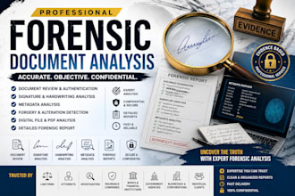 forensic document analysis metadata editing signature analysis fraud detection