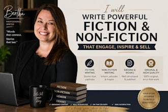 write captivating fiction and non fiction books