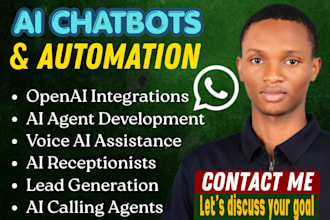 do whatsapp chatbot automation custom chatbot ai voice agent lead generation bot