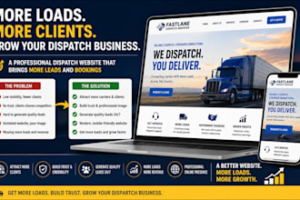 create a dispatch website that attracts more loads and clients