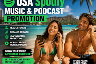 do USA spotify music promotion, spotify prom0tion, podcast pr0motion