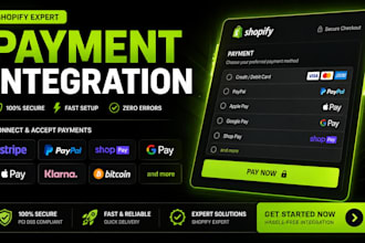 integrate stripe shopify payment paypal klarna mobilepay shopify payment gateway
