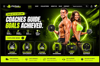 design health and fitness shopify store fitness store health supplement store