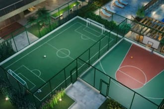 do basketball, 3d stadium design, table tennis, sport complex with 3d rendering