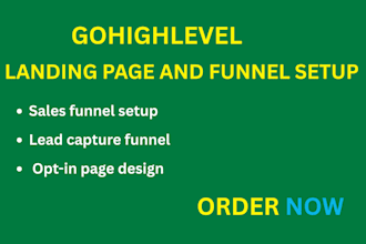setup ghl landing page design website