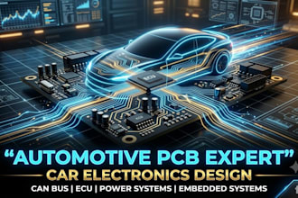 design automotive pcb for car electronics, ecu, can bus and embedded systems