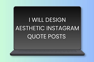 design aesthetic  instagram quote post in canva