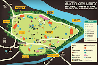 design event map, festival map and vector map in adobe illustrator