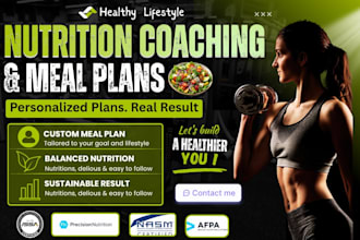 create personalized nutrition and wellness planner book, weight loss guidance