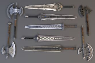 bannerlord, skyrim, bg3, l4d2, elden ring, fallout, witcher3 model assests armor