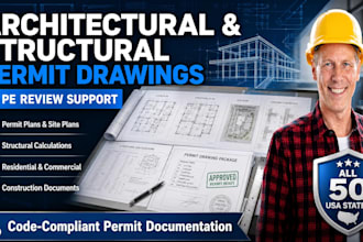 permit drawing architectural structure pe review plan texas nevada pennsylvania