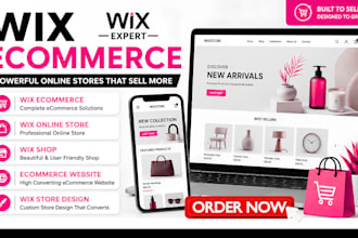 design wix ecommerce website develop wix studio online store business